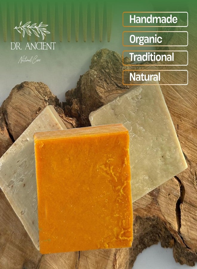 Dr.Ancient Turmeric Soap Bar, Organic Soap Bars Handcrafted the Traditional Way, Natural Chemical-Free, Vegan, Used for Face Wash, Body Wash, and Hand Cleansing, Moisturizing, Nourishing Care - Image 3